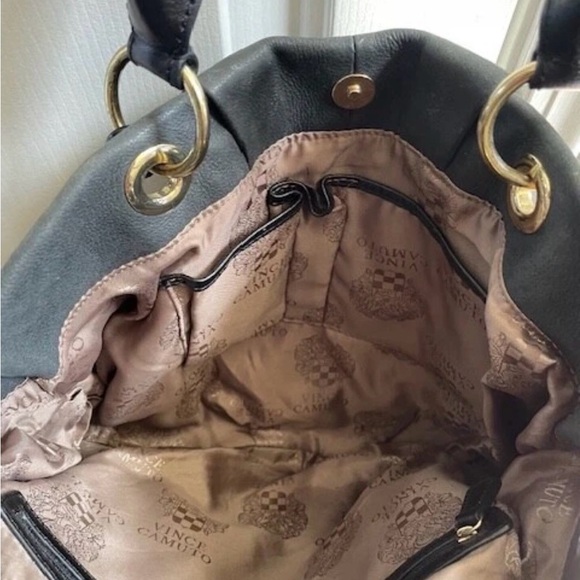 Vince Camuto black leather tassel two way bag - Picture 9 of 11